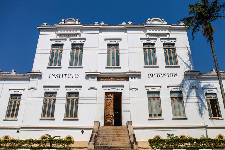 Fachada de um dos prédios do Parque da Ciência do Instituto Butantan, na zona oeste de São Paulo