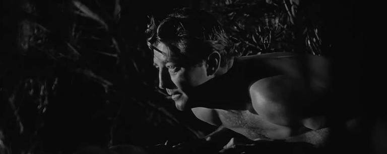 O ator Robert Mitchum em cena de 'Círculo do Medo' (1962)
