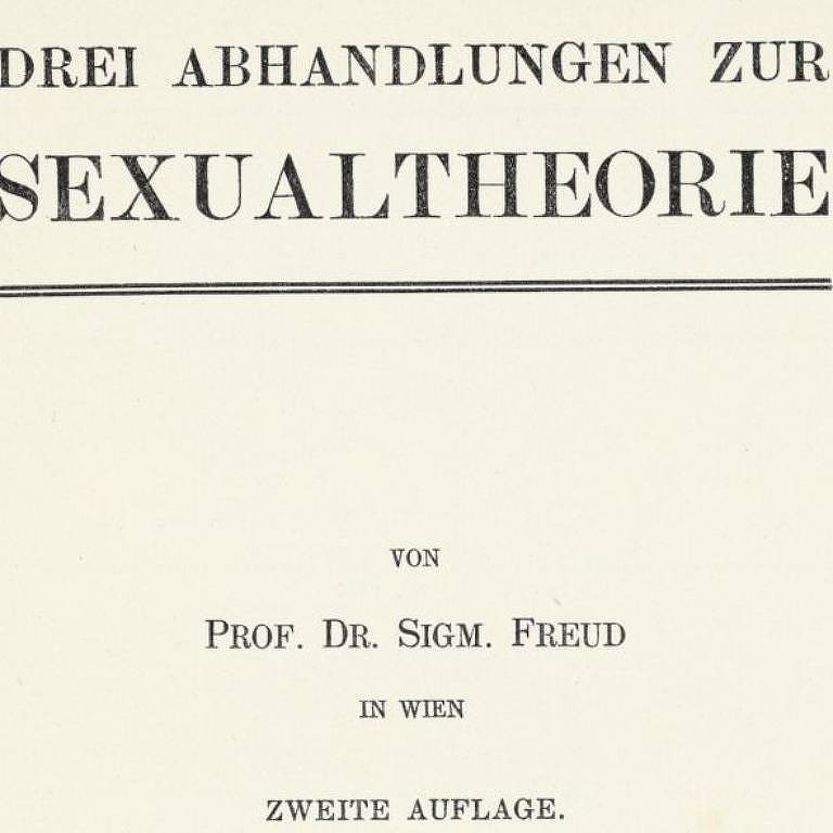 Detalhe da primeira edição de 'Três Ensaios sobre a Teoria da Sexualidade'