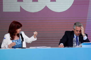 Argentine President Fernandez leads energy giant YPF centennial celebrations in Buenos Aires