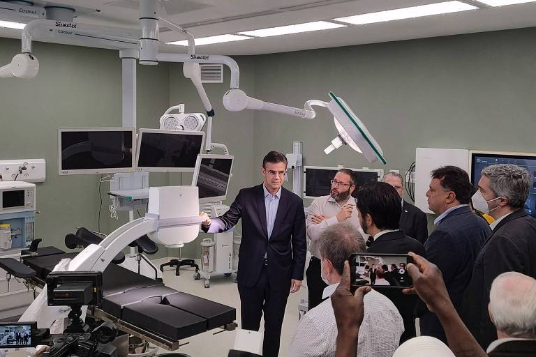 Governador de São Paulo, Rodrigo Garcia (PSDB), e prefeito da capital, Ricardo Nunes (MDB), visitam novo prédio do Hospital Pérola Byington nesta quarta (6)