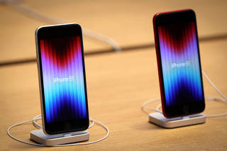 FILE PHOTO: New Apple products go on sale at flagship Apple Store in New York