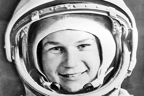 Pilot-cosmonaut Valentina Tereshkova. Photo reproduction. (Foto: Sputnik / AFP)