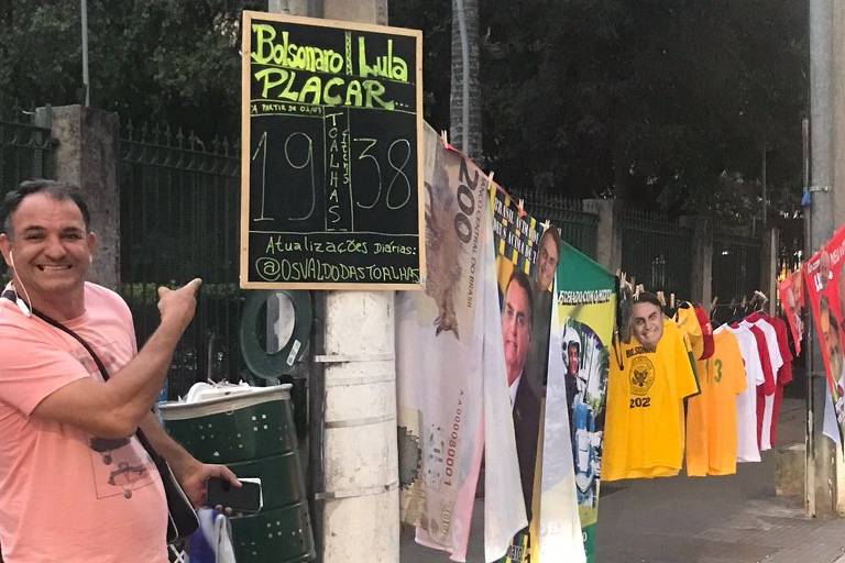 Vendedor de toalhas de Lula para Gagliasso celebra vendas e monta placar