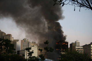 Fire in Sao Paulo