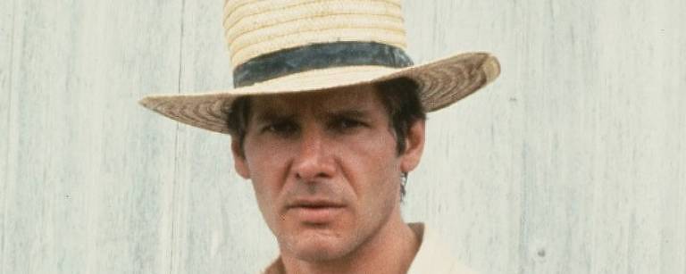 Harrison Ford como o policial disfarçado em comunidade amish em 'A Testemunha' (1985)