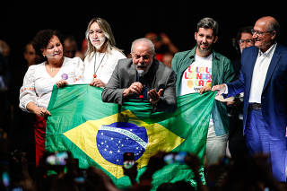 O ex-presidente Lula em ato público