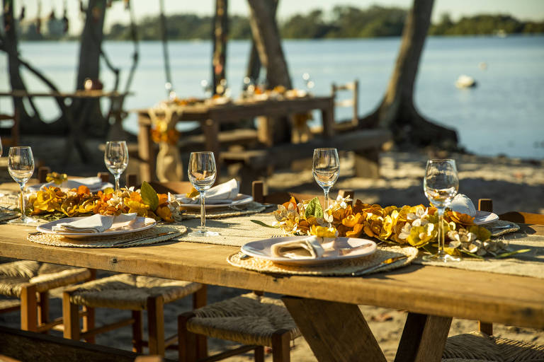 Cena de casamento na novela 'Pantanal'