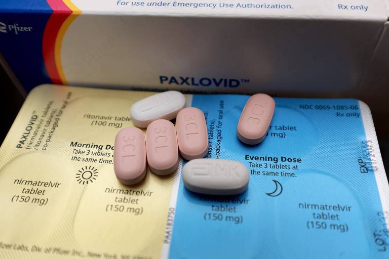 Comprimidos de Paxlovid, remédio contra a Covid-19