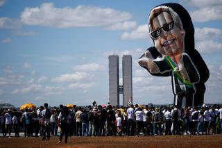 Protest in support of gun rights and Brazilian President Jair Bolsonaro