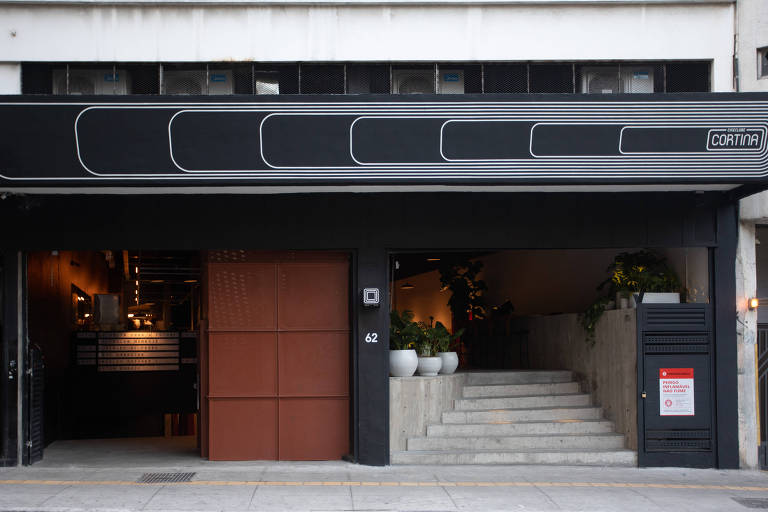 Fachada do Cineclube Cortina, no centro de São Paulo