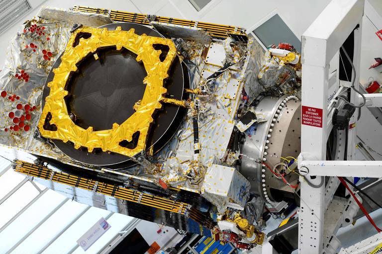 Satélite de baixa altitude da Eutelsat, francesa que negocia fusão com a britânica OneWeb