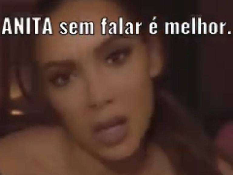 Imagem de vídeo pornográfico que recria os traços de Anitta com a tecnologia deepfake