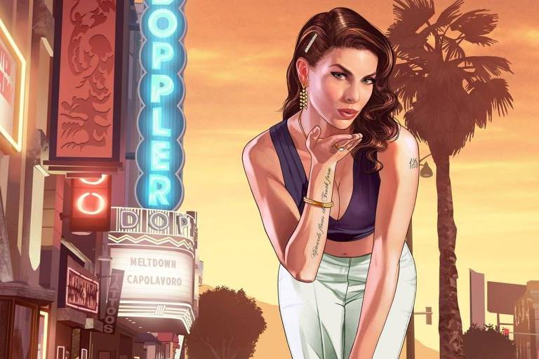 Imagem do jogo "Grand Theft Auto 5", da Rockstar