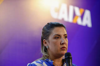 Nova presidente da Caixa, Daniella Marques, concede entrevista
