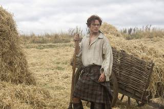 Handout photo of actor Heughan who plays the role of Jamie Fraser in the television show 