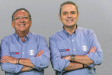 Galvão Bueno, Luís Roberto e Cléber Machado