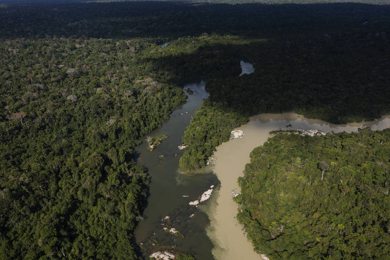 Garimpo ilegal de ouro divide terra indígena no sul do Pará