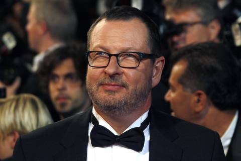 ORG XMIT: CAN432 Director Lars Von Trier arrives on the red carpet for the screening of the film 