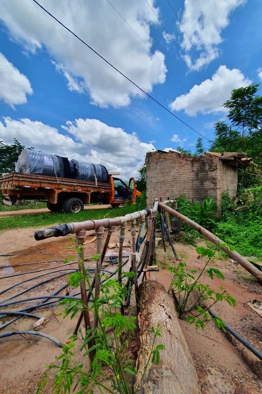 Equipamento de tratamento de esgoto descentralizado da Florescer Brasil para famílias de vilarejos de Coité (CE)
