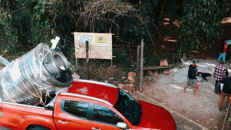 Equipamento de tratamento de esgoto descentralizado da Florescer Brasil para famílias de vilarejos de Coité (CE)