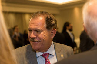 Ministro STJ Humberto Martins durante reunião-almoço do Iasp