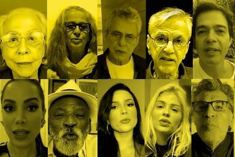 Anitta, Caetano Veloso e outros 40 artistas leem carta pela democracia em vídeo