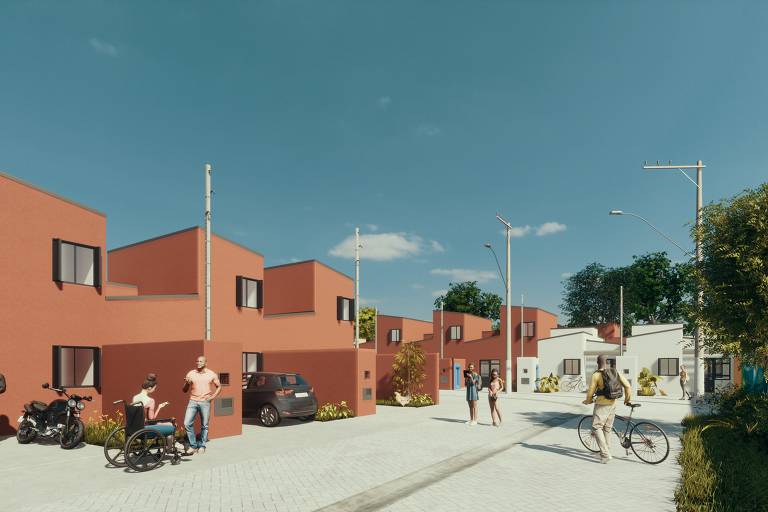 Projeto da futura favela Marte, hoje chamada de Vila Itália, em São José do Rio Preto (SP)