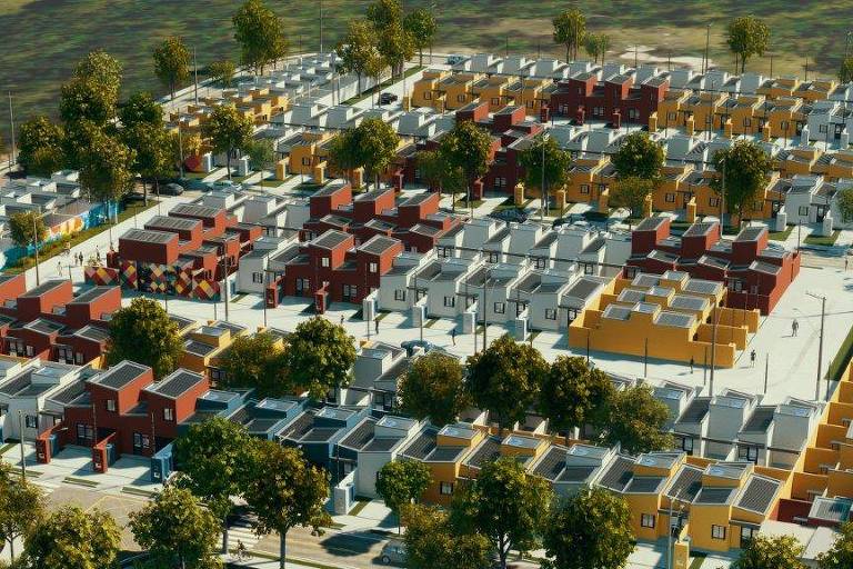 Projeto da futura favela Marte, hoje chamada de Vila Itália, em São José do Rio Preto (SP)