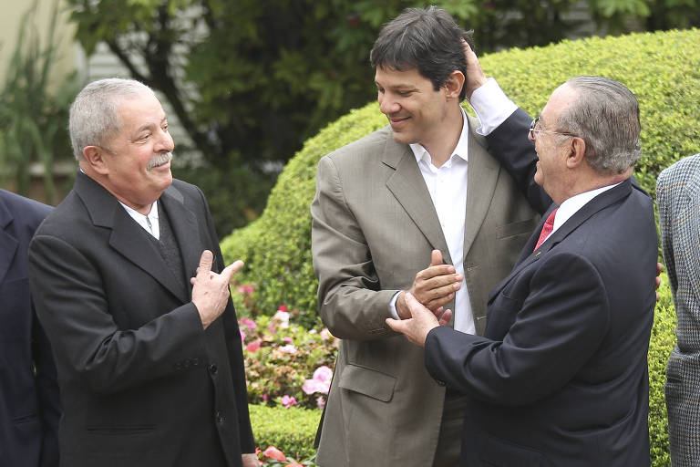 Lula e Haddad são recebidos na casa de Maluf para selar aliança, na eleição de 2012