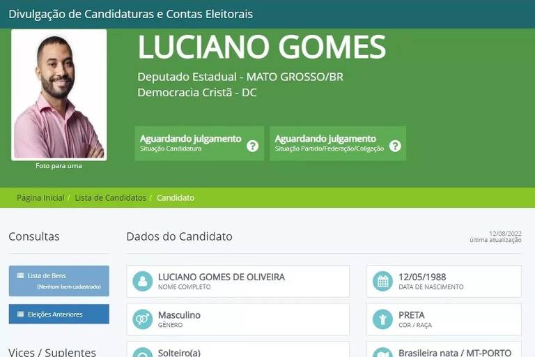 Foto do ex-BBB Gil do Vigor é exibida em candidatura a deputado estadual de Luciano Gomes