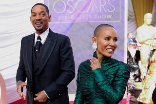 FILE PHOTO: Will Smith and Jada Pinkett Smith pose on the red carpet during the Oscars arrivals at the 94th Academy Awards in Hollywood, Los Angeles, California, U.S.
