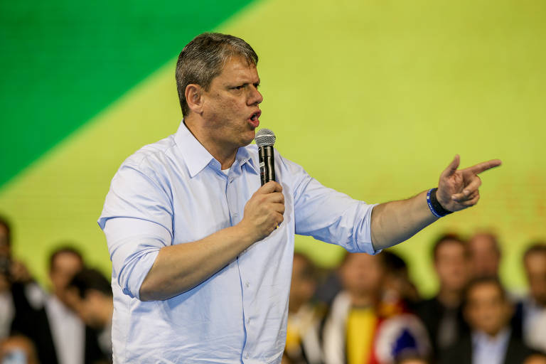 Tarcísio de Freitas na campanha eleitoral de 2022