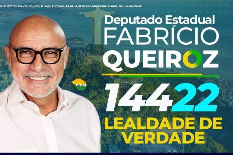 Queiroz usa 'lealdade de verdade' a Bolsonaro como slogan de campanha