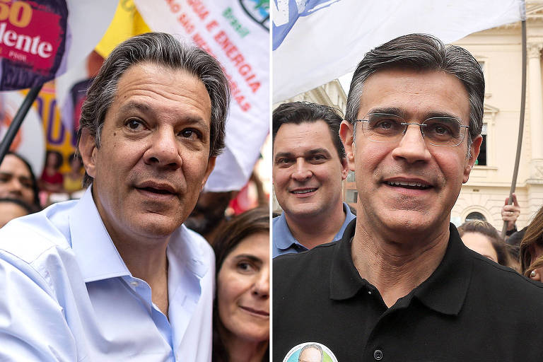 Haddad e Rodrigo iniciam campanha com caminhada em SP; Tarcísio espera Bolsonaro