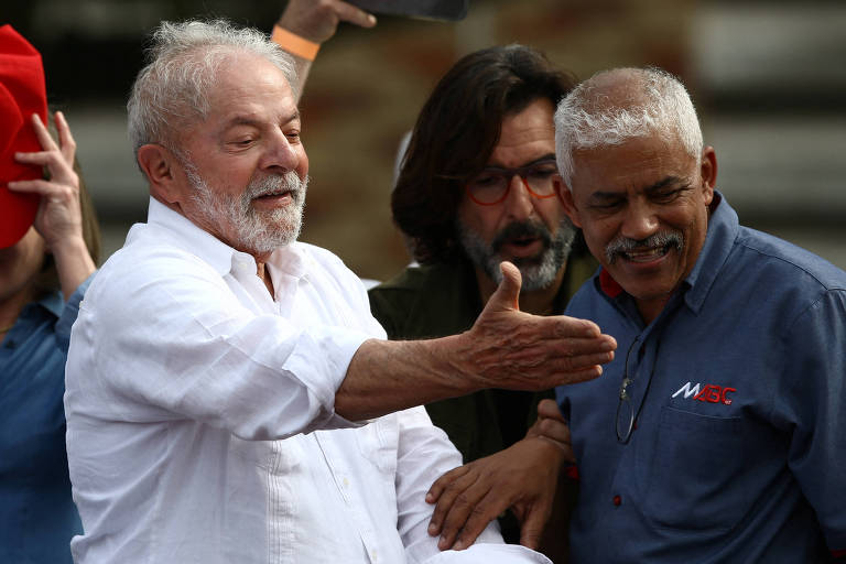 Luiz Inácio Lula da Silva na campanha eleitoral de 2022
