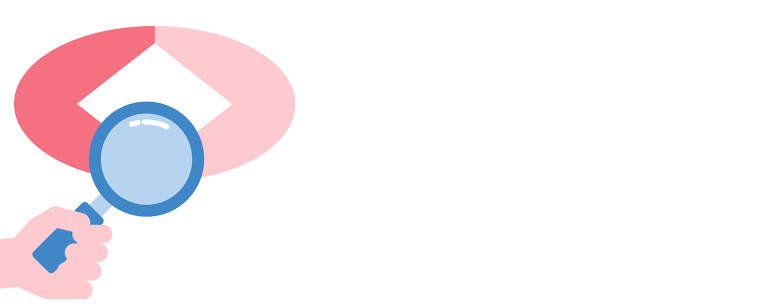 Ilustração digital em tons de rosa, mostra logo simplificado da Previdência Social, com mão segurando uma lupa na frente, representando o tópico Previdência Social