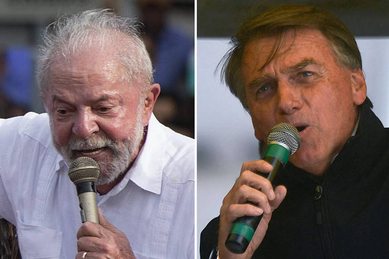 Montagem dos candidatos à Presidência Luiz Inácio Lula da Silva (PT) e Jair Bolsonaro (PL)