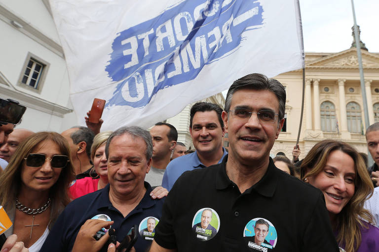 Rodrigo Garcia na campanha eleitoral de 2022
