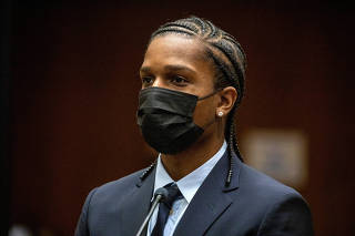 FILE PHOTO: Rakim Mayers, the rapper known as A$AP Rocky at his arraignment in Los Angeles
