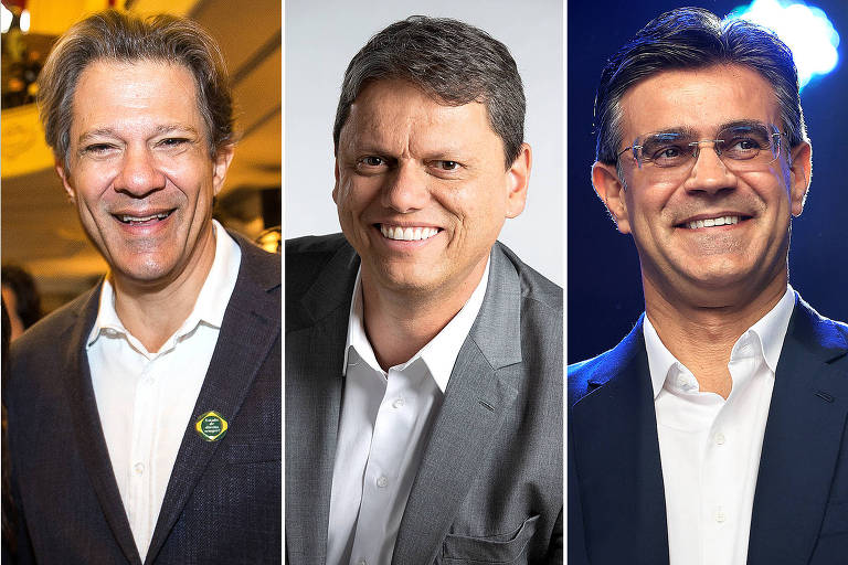 Quaest: Haddad tem 33%, Tarcísio, 20%, e Rodrigo, 15%, em SP