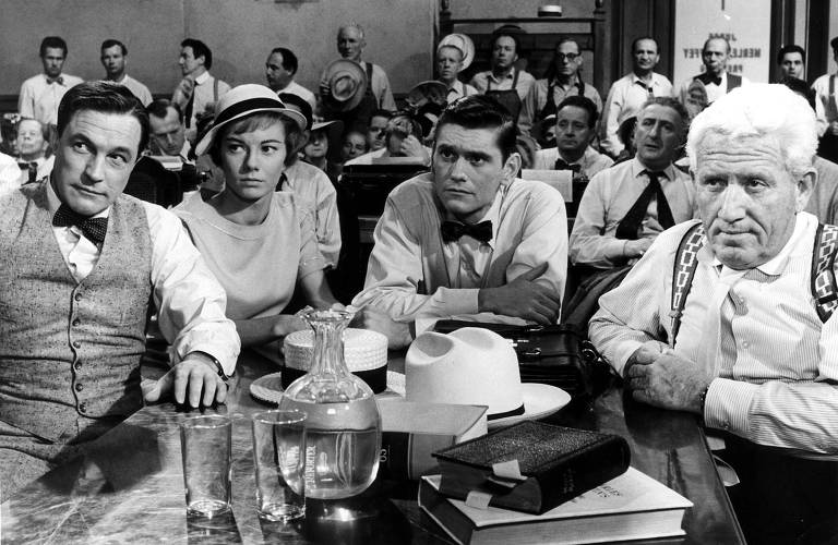 Gene Kelly em cena do filme "O Vento Será Tua Herança"