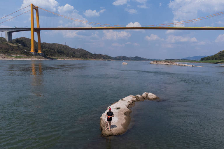 Rio chinês Yangtze pode descer a níveis recordes por causa de seca