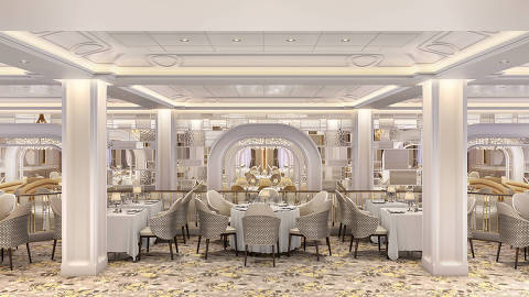 O Grand Dining Room oferece uma experiência gastronômica exclusiva, com criações do chef Jacques Pépin