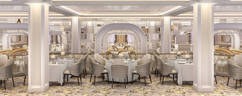O Grand Dining Room oferece uma experiência gastronômica exclusiva, com criações do chef Jacques Pépin