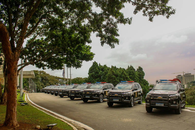 Novos carros da Polícia Civil foram apresentados em maio de 2021 no Palácio dos Bandeirantes