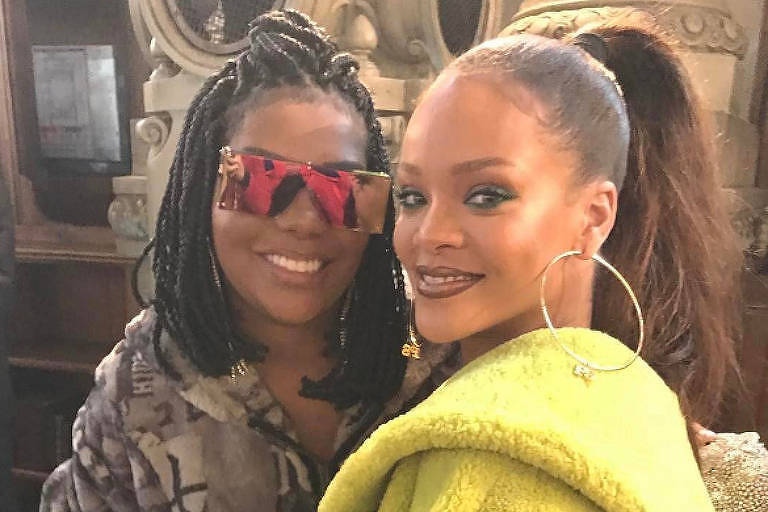 Ludmilla encontra Rihanna em Paris