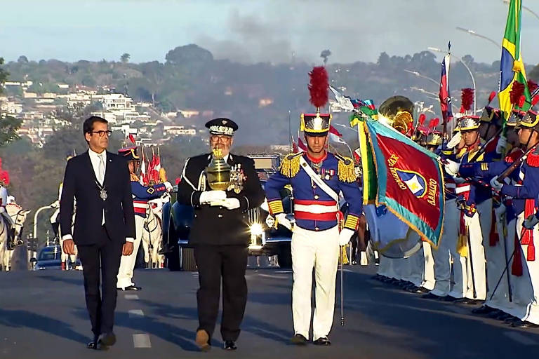 Solenidade da chegada do coração de Dom Pedro I para as comemorações dos 200 anos da Independência do Brasil