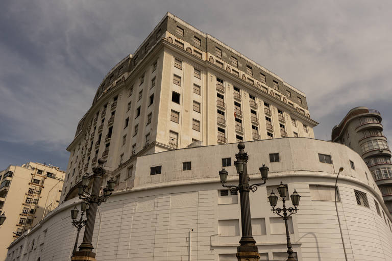 Fachada do antigo Hotel Glória, no Rio