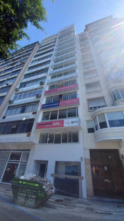 Fachada do Hotel Flamengo Palace que passa por retrofit